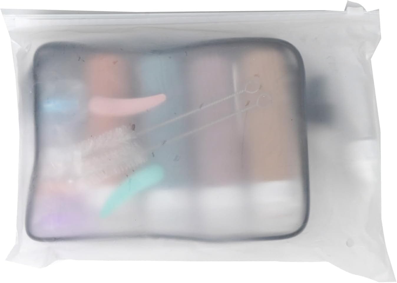 AiQInu Juego De Botellas De Viaje, 19 Pack Botellas De Viaje Silicona 90ml, Botes Rellenables Viaje A Prueba De Fugas Para Gel, ChampúS, Lociones Y ArtíCulos De Tocador, Sin BPA - Imagen 11