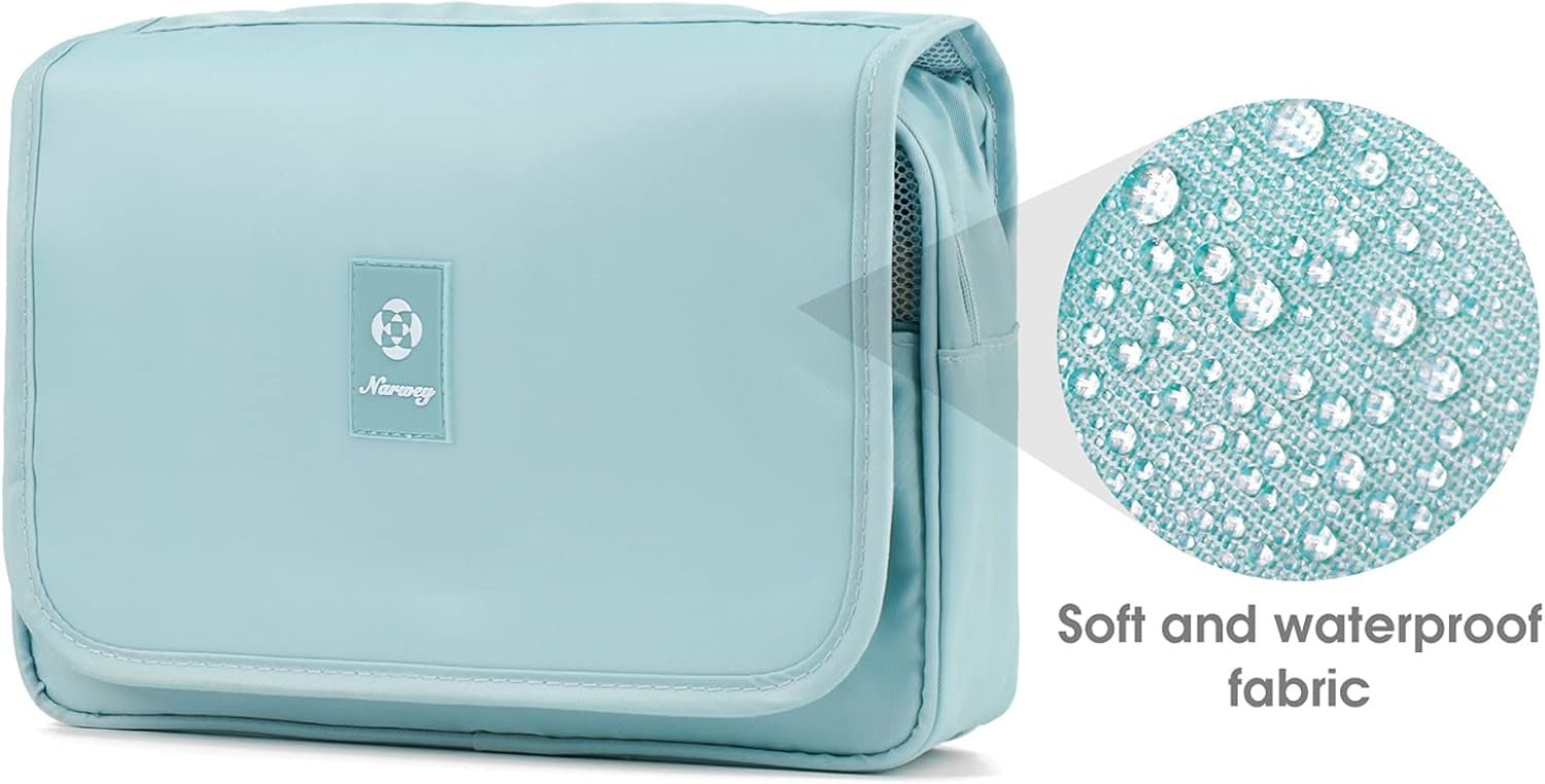 Neceser Colgante Bolsa de Aseo Viaje Maquillaje Organizador Mujer Niñas (Cielo Azul) - Imagen 4
