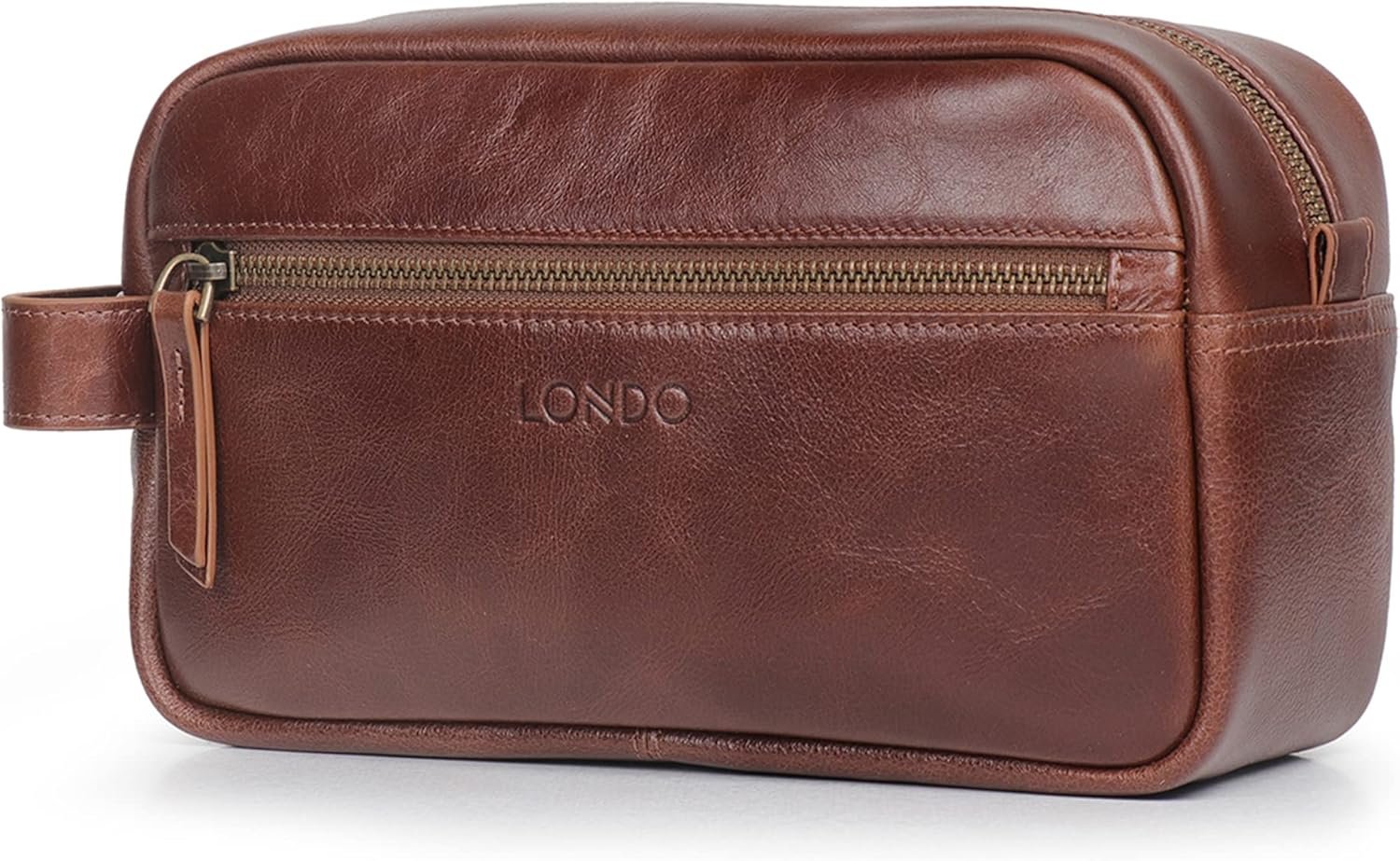 Londo Bolso de Aseo, Viaje en Cuero Genuino - Imagen 8