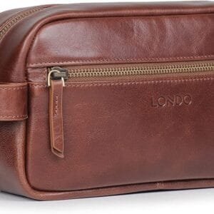 Londo Bolso de Aseo, Viaje en Cuero Genuino