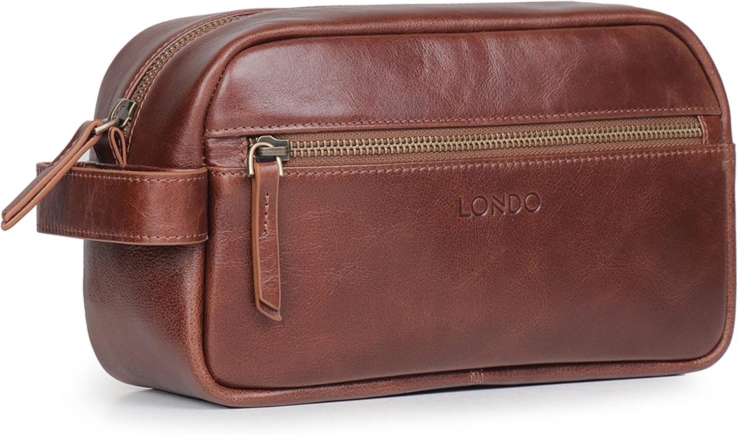 Londo Bolso de Aseo, Viaje en Cuero Genuino