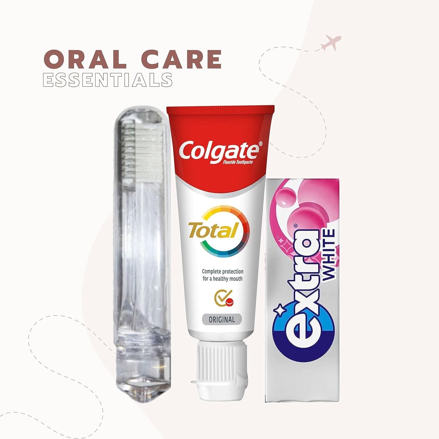 Minijuego de artículos de tocador esenciales para mujer, tamaño de viaje, para vacaciones, hospital, maternidad, bolsa de viaje transparente, aprobado por seguridad aeroportuaria, Black - Imagen 5