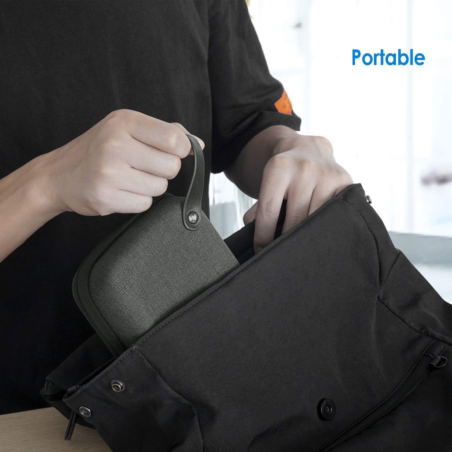 JETech Viajar Accesorios Organizadora Estuche, Faltriquera Bolsa de Gadget Portátil Electrónico para MacBook Adaptador de Corriente, Cable, Lápiz Óptico, Tarjeta SD, Banco de Energía - Imagen 6