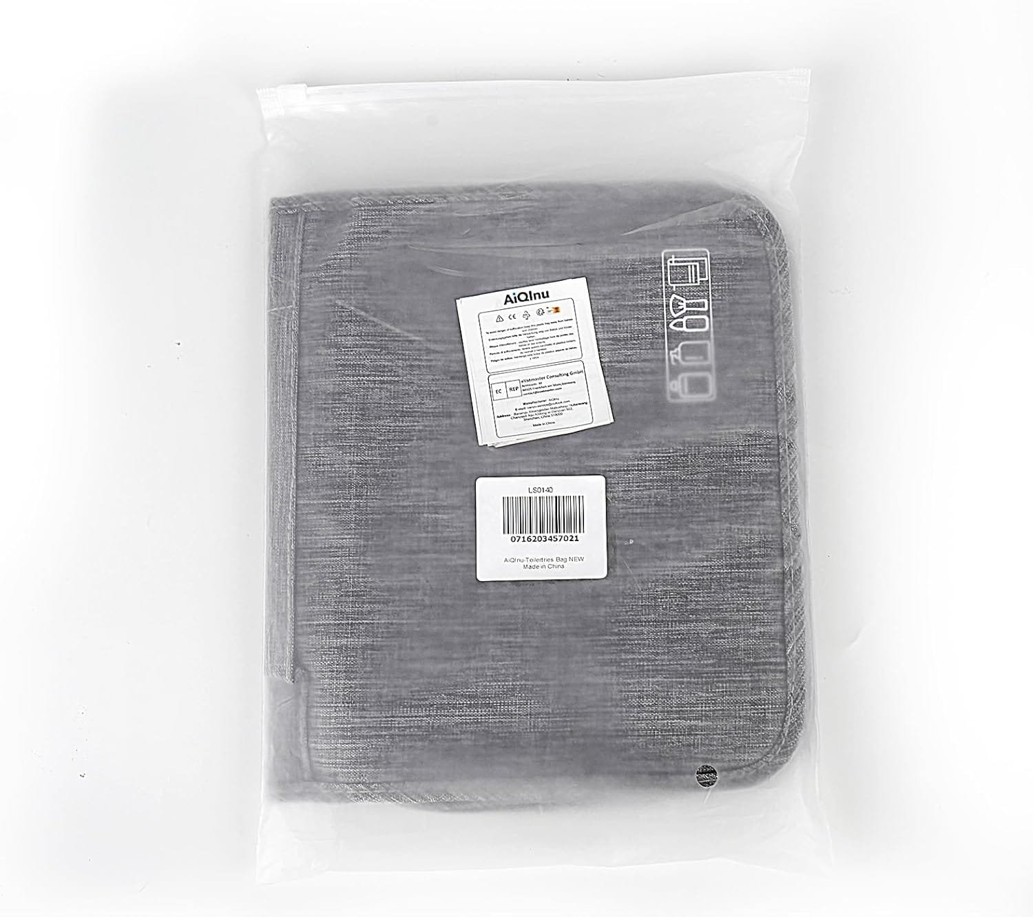 AiQInu Neceser Viaje,Impermeable de Gran Capacidad Neceser Maquillaje,Bolsa de Aseo con Gancho Colgante para Hombre y Mujer Accesorios de Viaje - Imagen 8