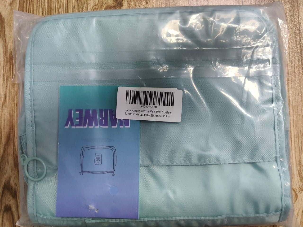 Neceser Colgante Bolsa de Aseo Viaje Maquillaje Organizador Mujer Niñas (Cielo Azul) - Imagen 8