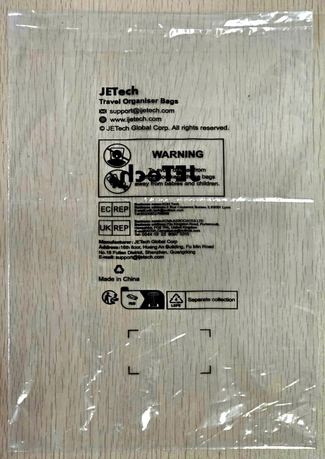 JETech Viajar Accesorios Organizadora Estuche, Faltriquera Bolsa de Gadget Portátil Electrónico para MacBook Adaptador de Corriente, Cable, Lápiz Óptico, Tarjeta SD, Banco de Energía - Imagen 8