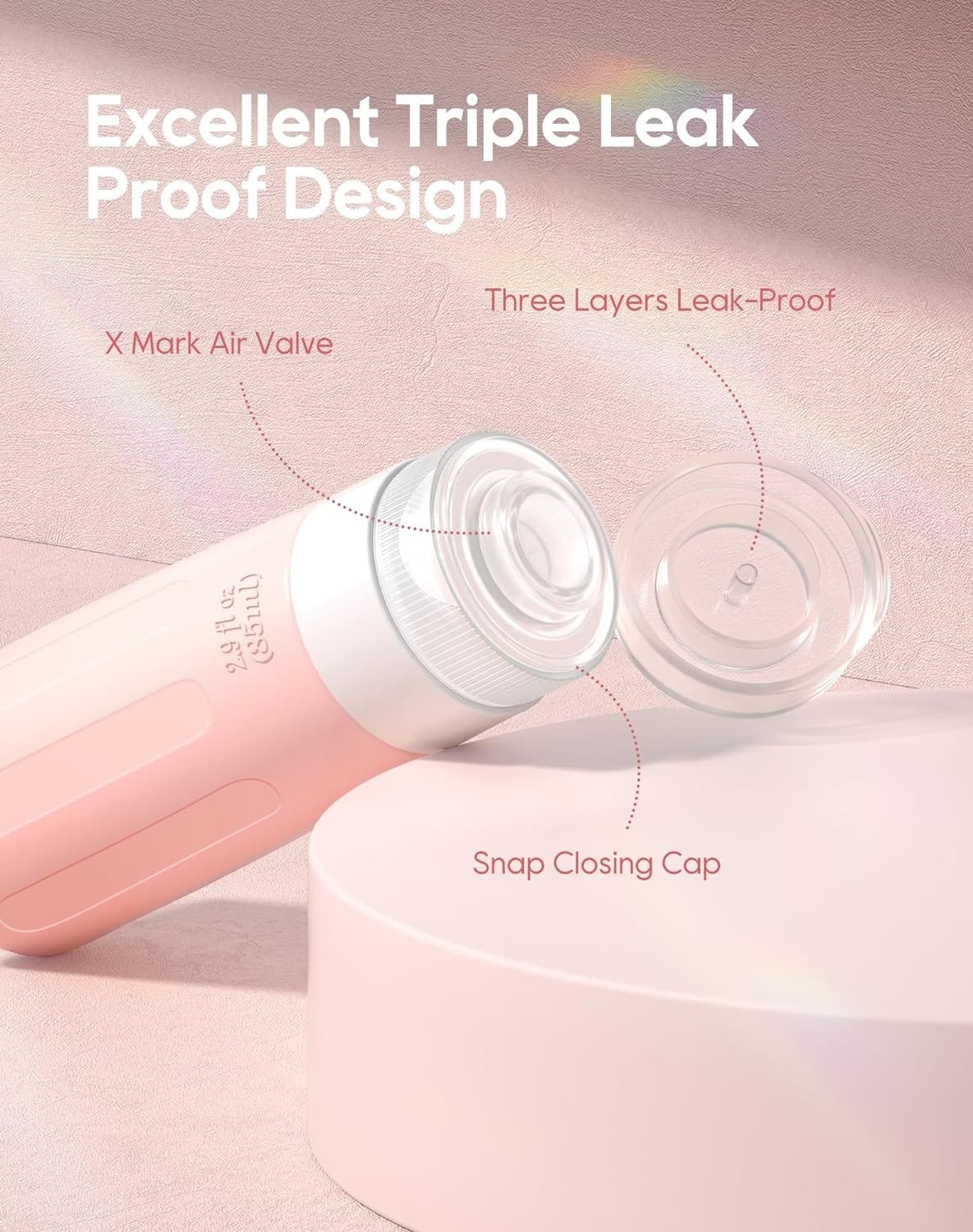 Morfone Botellas de Viaje de Silicona,Botella de Viaje 16 Piezas Aprobado por la TSA Botes Viaje Rellenado Juego a Prueba de Fugas para Champús, Loción y Artículos de Tocador, FDA Certified BPA Free - Imagen 3