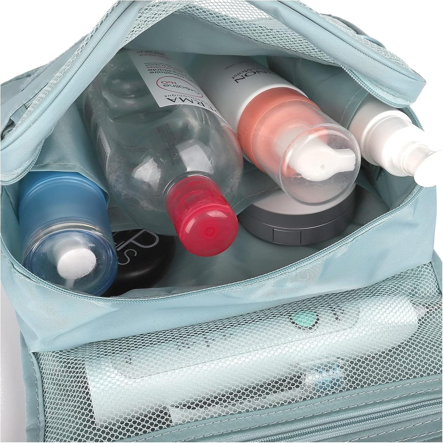 Neceser Colgante Bolsa de Aseo Viaje Maquillaje Organizador Mujer Niñas (Cielo Azul) - Imagen 3