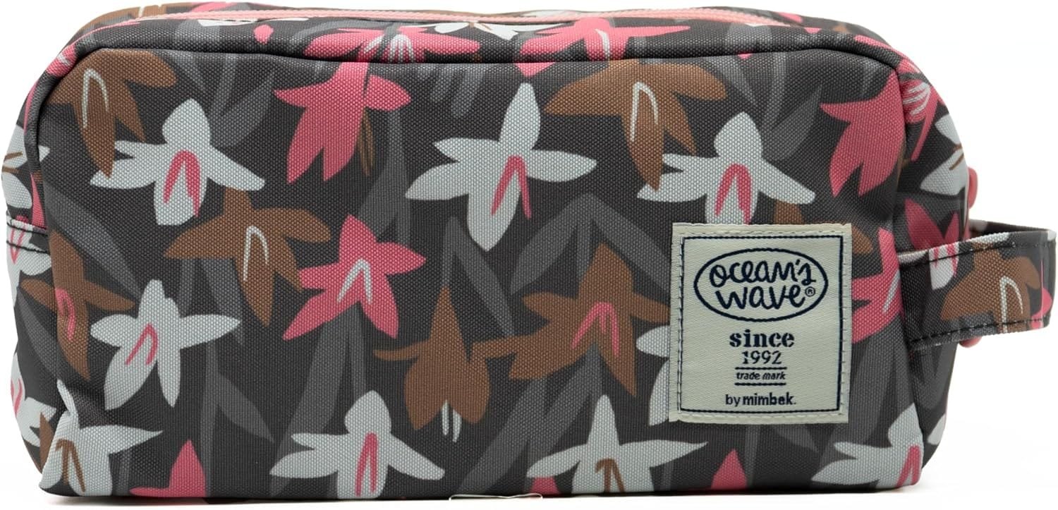 OCEAN'S Wave - Neceser Baño para Artículos Grandes - Medidas 10 x 23 x 12 cm - Neceser de Viaje con 1 Cremallera, 2 Compartimentos y Asa Lateral - Diseño Unisex - Imagen 4