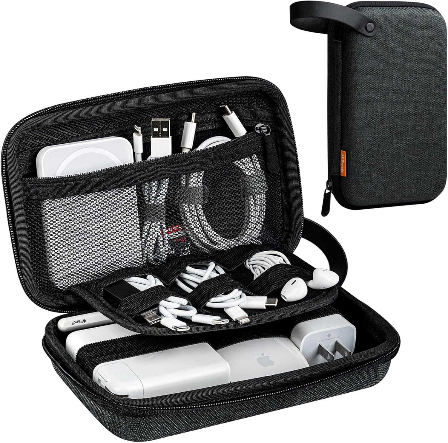 JETech Viajar Accesorios Organizadora Estuche, Faltriquera Bolsa de Gadget Portátil Electrónico para MacBook Adaptador de Corriente, Cable, Lápiz Óptico, Tarjeta SD, Banco de Energía - Imagen 7