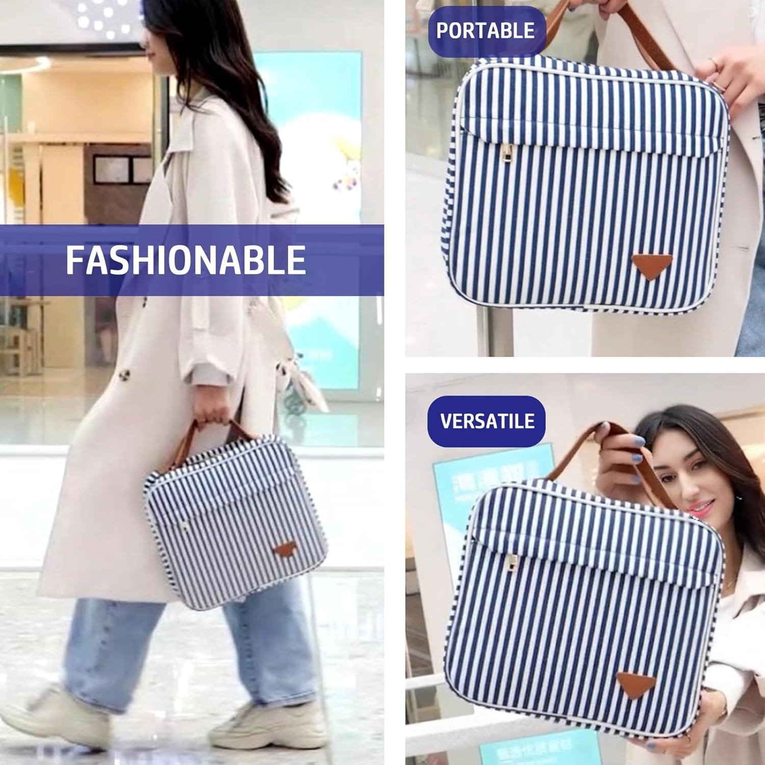 Organizador de artículos de tocador de Viaje para cosméticos de Gran Capacidad para Mujeres con 4 Compartimentos y 1 Gancho Resistente, Viajes/Uso Diario - Imagen 6