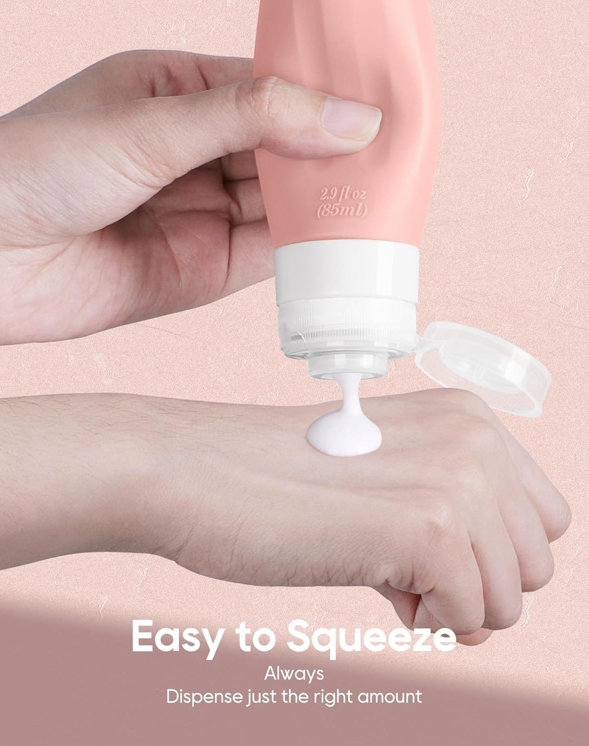 Morfone Botellas de Viaje de Silicona,Botella de Viaje 16 Piezas Aprobado por la TSA Botes Viaje Rellenado Juego a Prueba de Fugas para Champús, Loción y Artículos de Tocador, FDA Certified BPA Free - Imagen 4