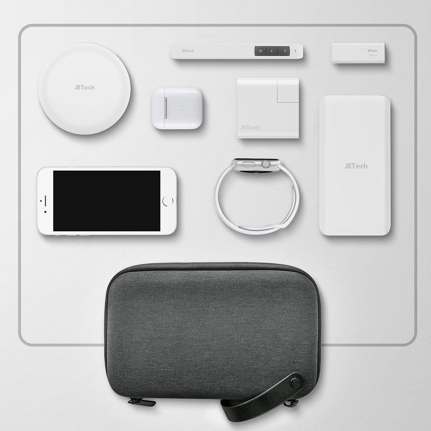JETech Viajar Accesorios Organizadora Estuche, Faltriquera Bolsa de Gadget Portátil Electrónico para MacBook Adaptador de Corriente, Cable, Lápiz Óptico, Tarjeta SD, Banco de Energía - Imagen 2
