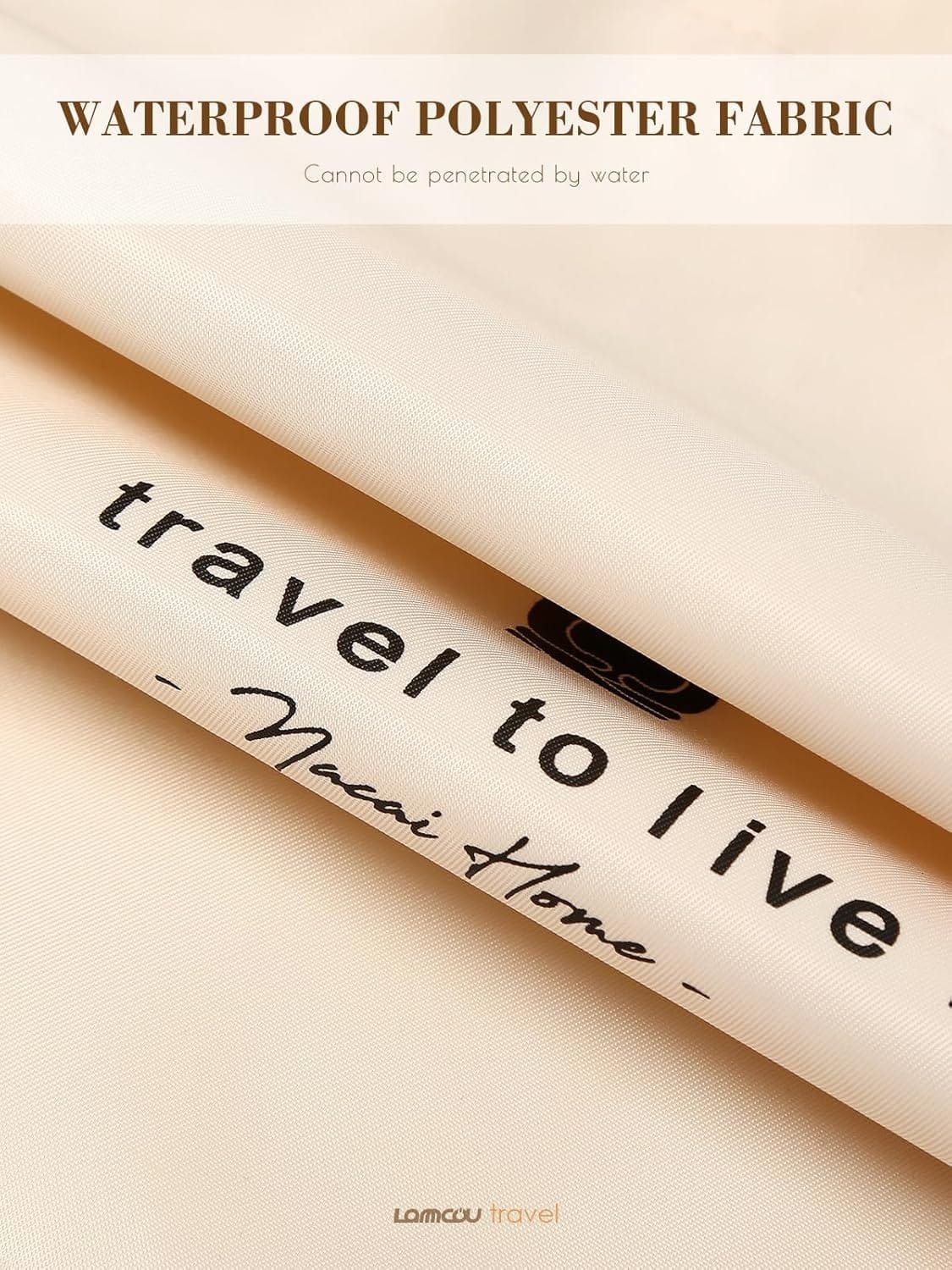 Lammcou Organizador Maleta, 8 en 1 Bolsas de equipaje De Viaje,Packing Cubes con bolsa para cosméticos, bolsa para zapatos, sistema de organización de artículos de viaje para vacaciones y viajes White - Imagen 12