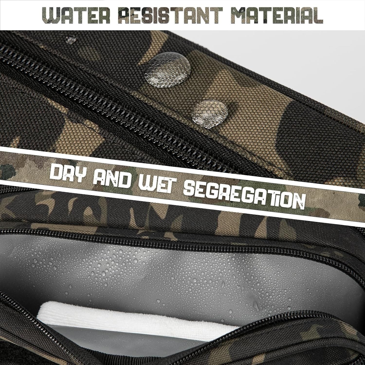 QT&QY Bolsa táctica de Aseo para Hombres, Bolsa de higiene, Herramienta Militar EDC, Bolsas Molle, pequeño Kit de Aseo para Hombres, Kit de Afeitado para Hombres, Bolsas de Ducha de Viaje - Imagen 3