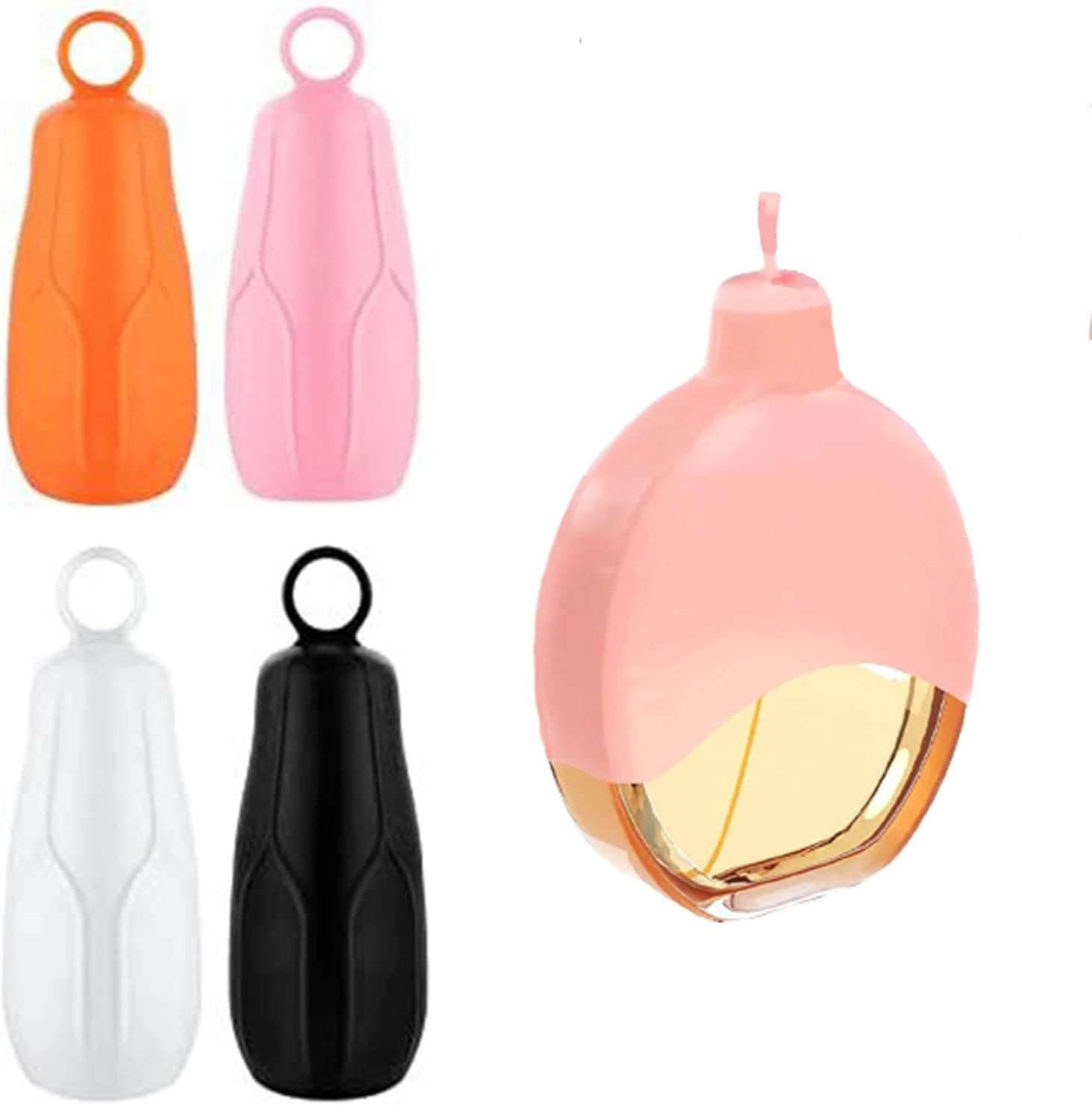 8 Piezas Fundas a Prueba de Fugas Viajes,Funda Elástica a Prueba de Fugas para Viajes al aire Libre,Accesorio de Viaje Reutilizable Funda Protectora para Artículos de Tocador Estándar