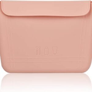 volumoon Bolsa de Cosméticos de Silicona, Brochas de Maquillaje de Viaje, Bolsas de Aseo Impermeable, con Cierre Magnético, Neceser Viaje Portátil para Pinceles Cosméticos Artículos de Tocador