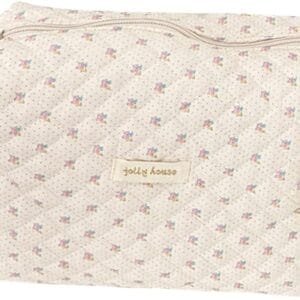 Neceser de viaje para mujer, bolso de aseo acolchado para mujer, con estampado de flores, bolsa de cosméticos de gran capacidad, bolsa de maquillaje para niños, niñas y hombres, A-beige., Simple