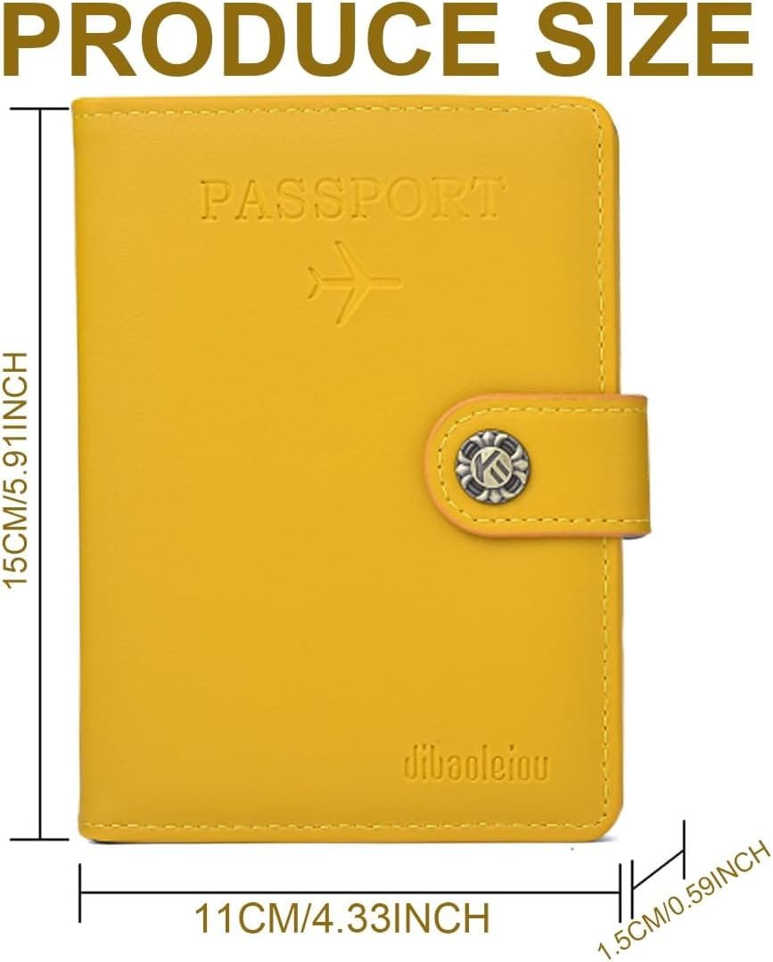 EIHI 1 Artículo Pasaporte de Viaje Titular de la Hebilla,Pasaporte de Cuero Billetera de Viaje, Pasaporte Titular de los pasaportes, Tarjetas de identificación, Tarjetas de crédito, Billetes de avión - Imagen 2