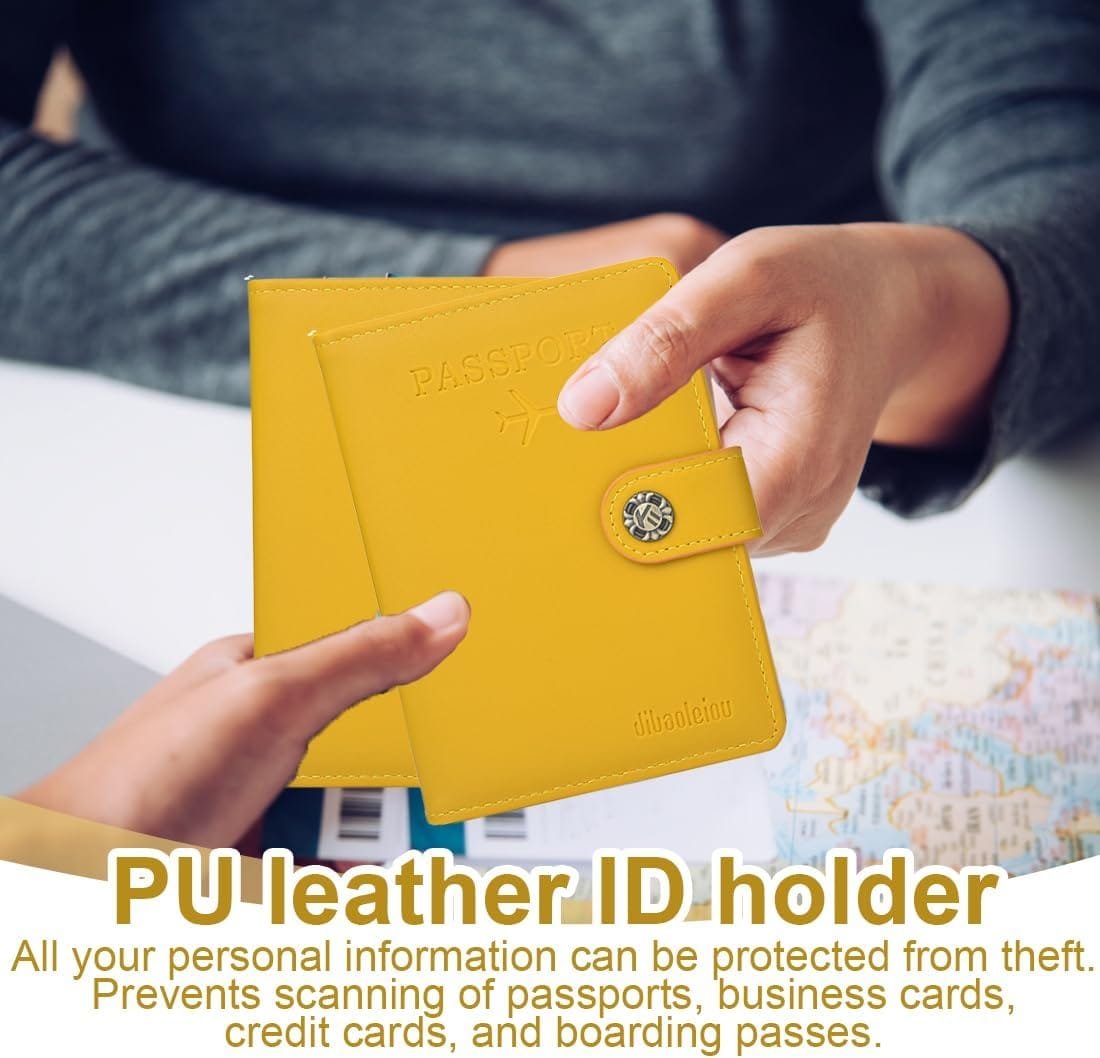 EIHI 1 Artículo Pasaporte de Viaje Titular de la Hebilla,Pasaporte de Cuero Billetera de Viaje, Pasaporte Titular de los pasaportes, Tarjetas de identificación, Tarjetas de crédito, Billetes de avión - Imagen 5