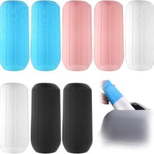 WOOXDYUK Paquete de 8 fundas elásticas para viajes a prueba de fugas, cubiertas de silicona para botellas de viaje, accesorios para equipaje para mujeres y hombres, artículos de tocador