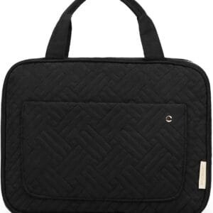 Neceser de viaje para colgar de Bagsmart, para mujer, para maquillaje, artículos de baño Negro Negro grande.