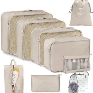 Organizadores para Maletas, 11 Set de Bolsas de Viaje para Equipaje, Packing Cubes Para zapatos, Ropa Interior, Cosméticos, Travel Essentials