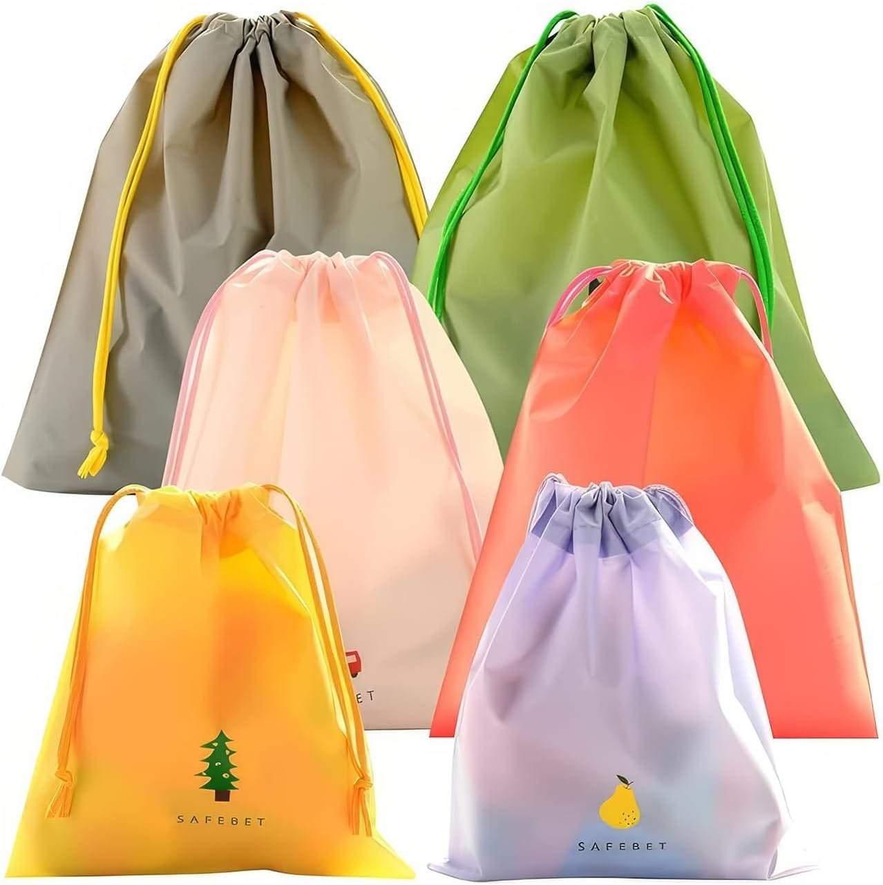 ZXCHOME 6 PCS Organizadores Equipaje Bag, Bolsa Organizadores Viaje Bolsa Organizadores para Ropa, Impermeable, para Almacenamiento Cosméticos, Ropa, Artículos Pequeños