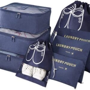 Vicloon Organizador de Equipaje, Organizadores de Viajes, Organizador de Maleta Incluir Cubos del Embalaje del Recorrido y Bolsos de la Compresión