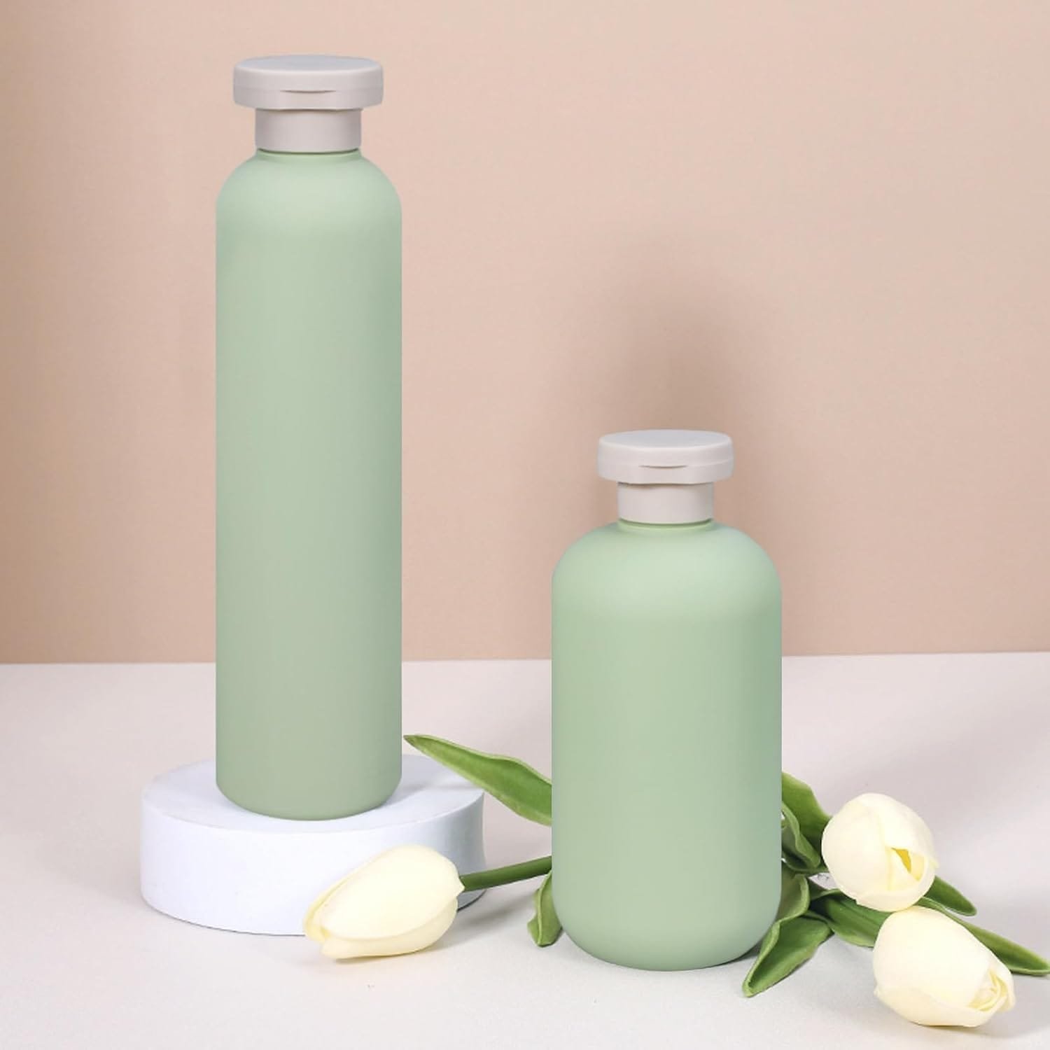 Botellas de Viaje Rellenables 100ML/200ML/260ML/300ML,Forreen 4 Piezas Botes Viaje Rellenables Portátil Exprimible Plástico Contenedores de Viaje para Champú,Cremas,Loción y Acondicionador - Imagen 7