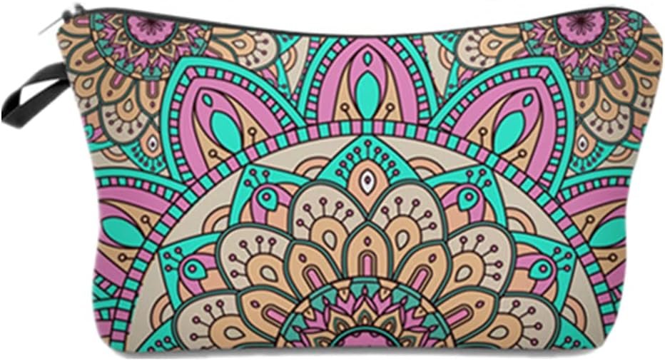 4 Piezas Neceser Maquillaje Pequeño Pequeña Práctico Estampado Cosméticos Bolsa de Aseo Bolsas de Maquillaje de Lona con Cremallera para Escuela de Manualidades de Viaje DIY - Imagen 4