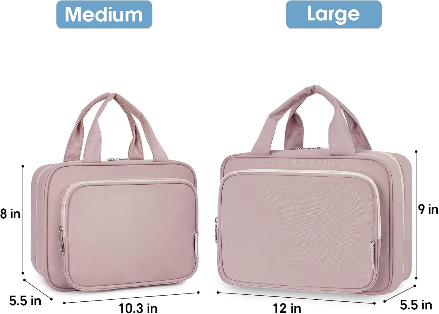 Narwey Bolsa de Aseo Bolsa de Maquillaje de Viaje Organizador de Cosmético Neceser Maquillaje para Mujeres y Niñas - Imagen 3