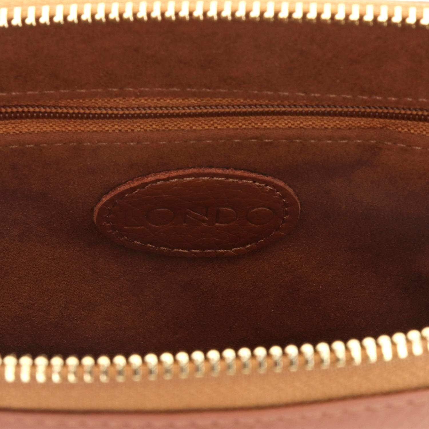 Londo Bolso de Cosméticos en Cuero Genuino para Maquillaje, Bolsa de Viaje Organizador de artículos de tocador Clutch, Unisex - Imagen 9