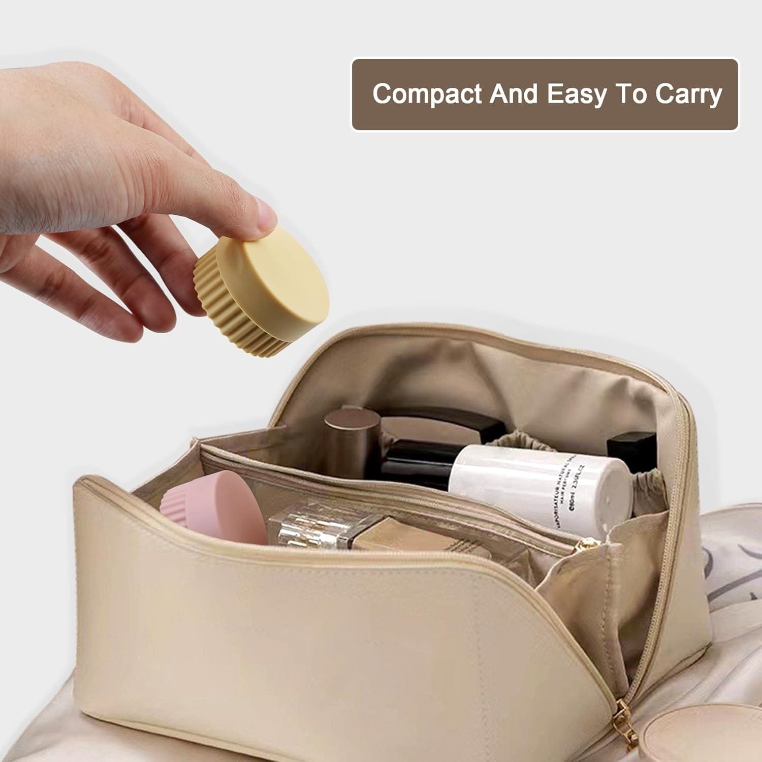 Tenorbass Envases de Viaje, Tarros de Silicona de Viaje para Cremas Lociones Envases con Tapa a Prueba de Fugas Pequeños Envases de Viaje para Artículos de Baño, Cosméticos (Pack de 4) - Imagen 5