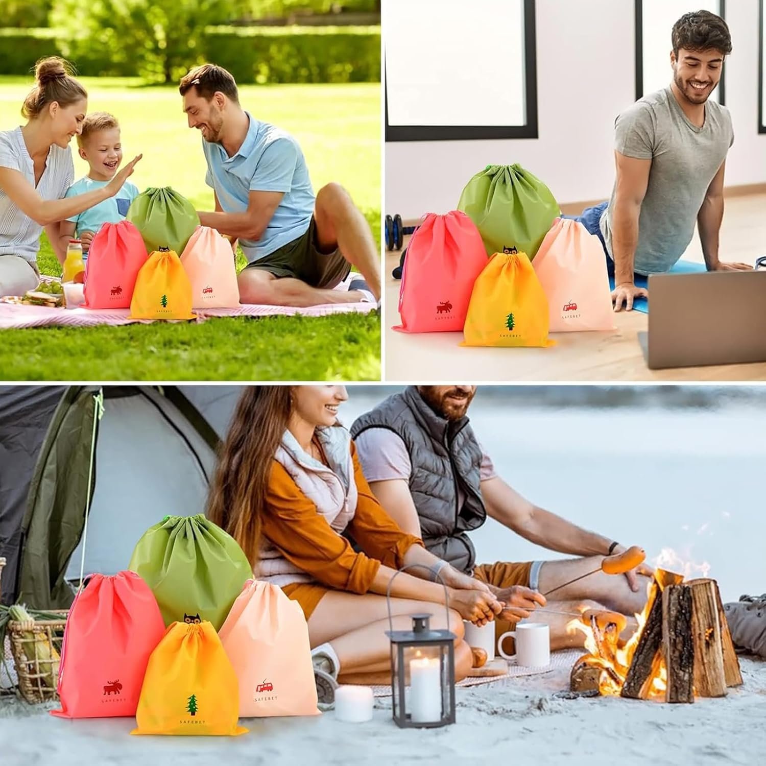 ZXCHOME 6 PCS Organizadores Equipaje Bag, Bolsa Organizadores Viaje Bolsa Organizadores para Ropa, Impermeable, para Almacenamiento Cosméticos, Ropa, Artículos Pequeños - Imagen 7