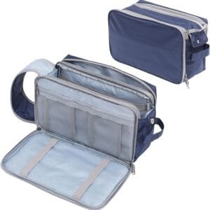 KKNE Neceser Hombre - Bolsos Hombre, Neceser Hombre, Toiletry Bag, Bolso de Mano de Hombre – Ideal para Artículos de Tocador y Afeitado, Azul Marino