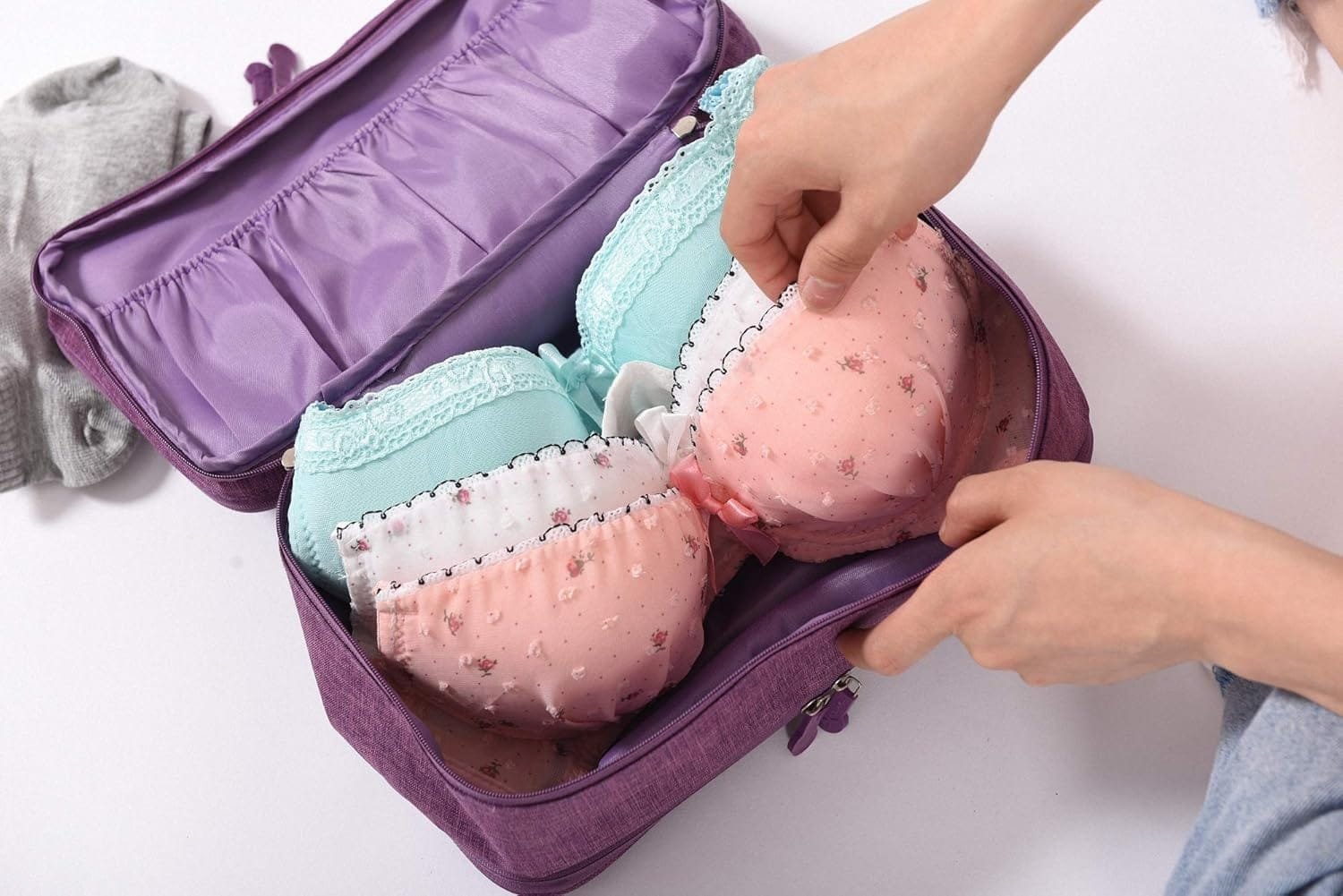 Almacenamiento a Prueba de Agua Bolsa de Viaje Organizador para los Sujetadores, Ropa Interior, artículos, etc. Accessorios de Viaje - Imagen 3