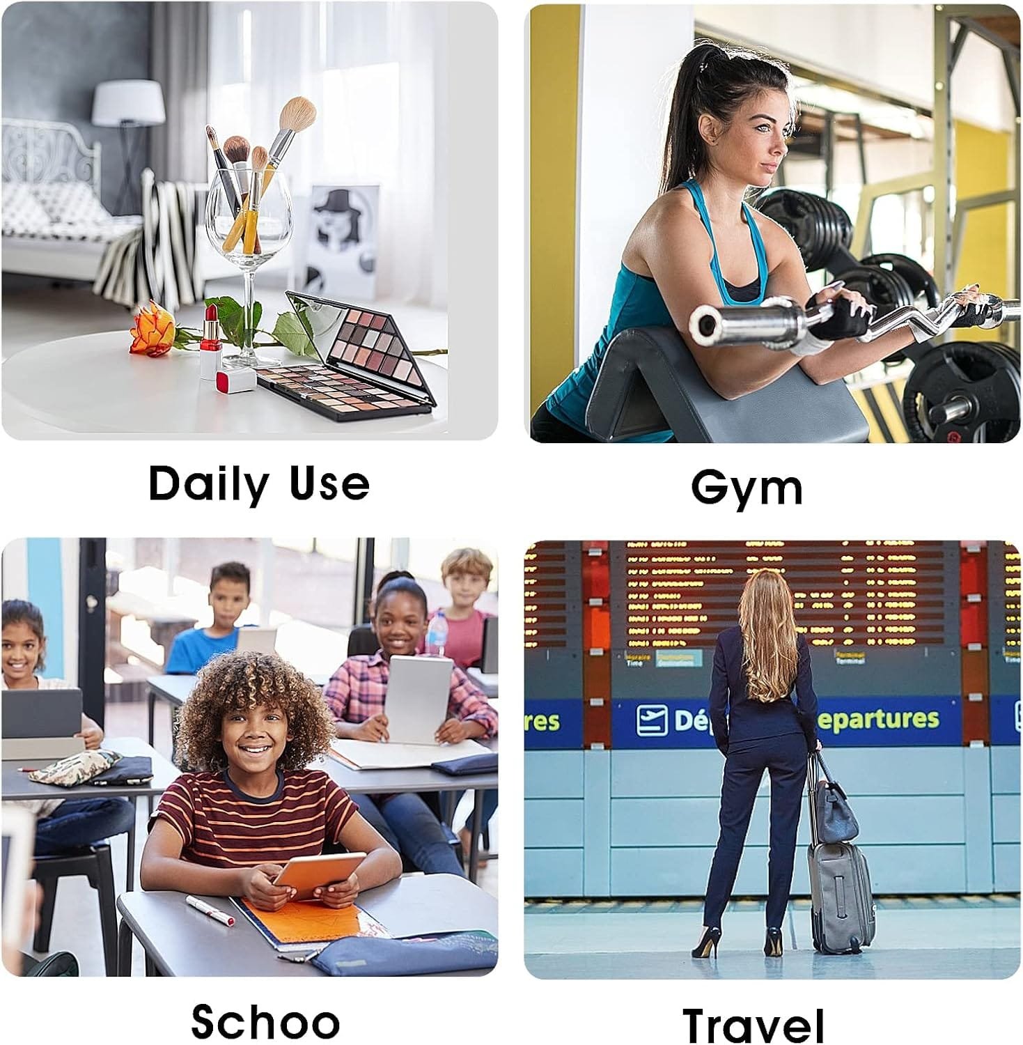 Sibba Bolsa Cosméticos de Lona Bolsa Pequeña con Cremallera Organizador ArtíCulos Tocador Maquillaje Accesorios Viaje para Adolescentes Niñas Perezoso Verde Organizador Bolsas - Imagen 6