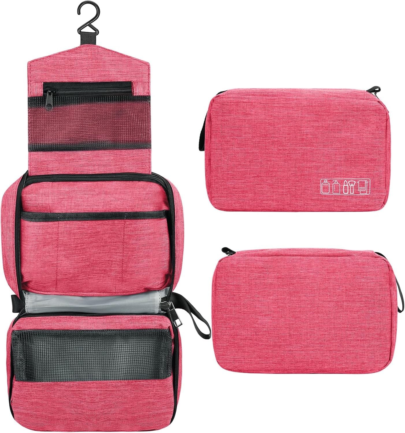 Simpolor Neceser de aseo, bolsa de aseo colgante para mujer, organizador de cultura de viaje impermeable con gancho estable, bolsa de cosméticos compacta portátil para mujer y hombre, bolsa de