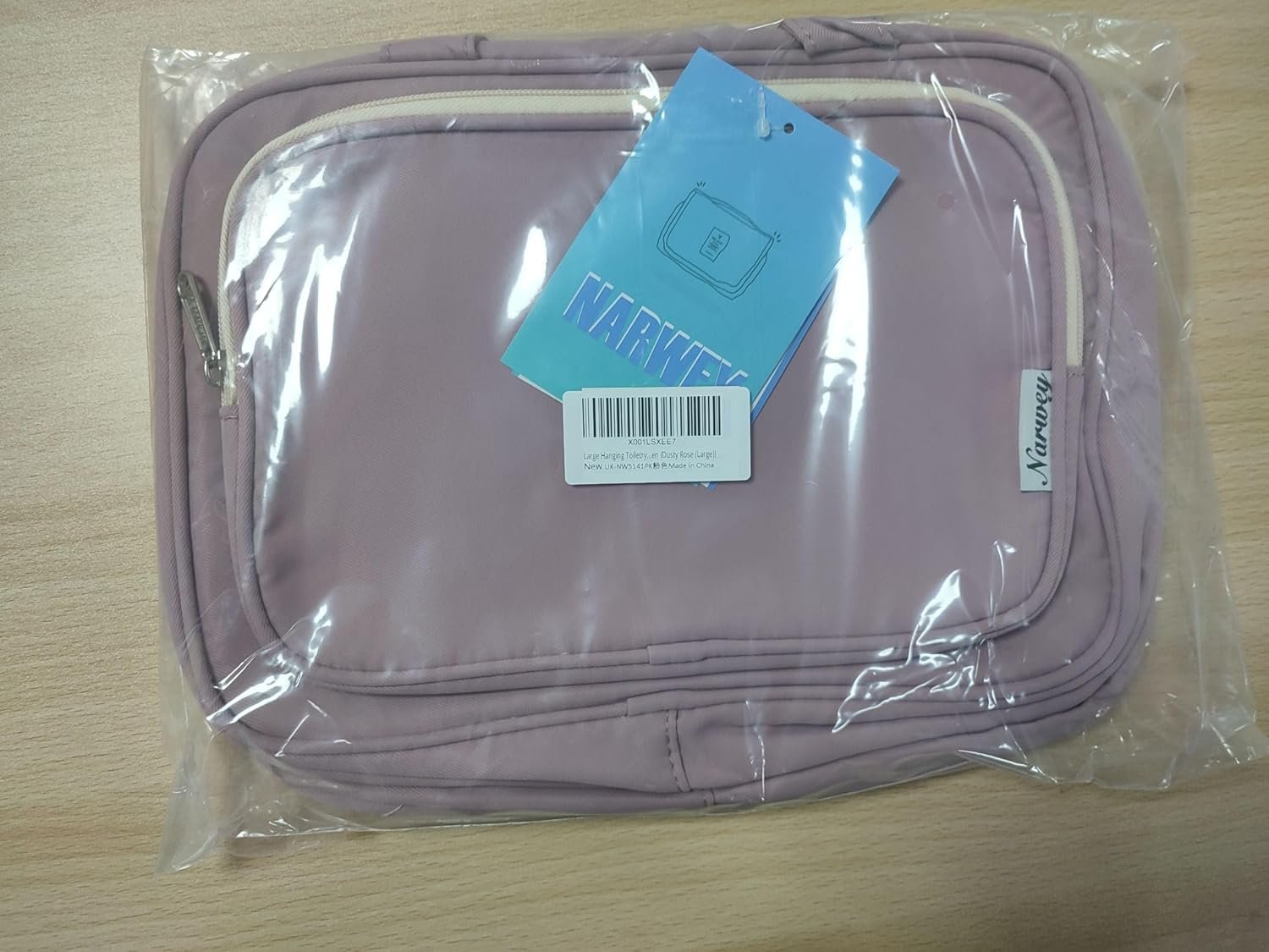 Narwey Bolsa de Aseo Bolsa de Maquillaje de Viaje Organizador de Cosmético Neceser Maquillaje para Mujeres y Niñas - Imagen 8