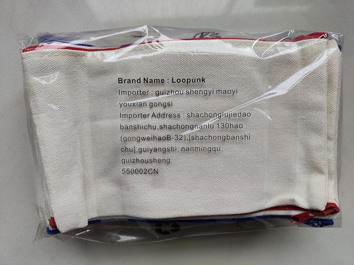 DIY Bolsa de Lona con Cremallera,artículos de sublimación para Bolsa de cosméticos, Estuche de lápices, artículos de tocador de Viaje, multifunción, 16 Piezas, 21 x 12 cm(Cremallera de Color) - Imagen 5