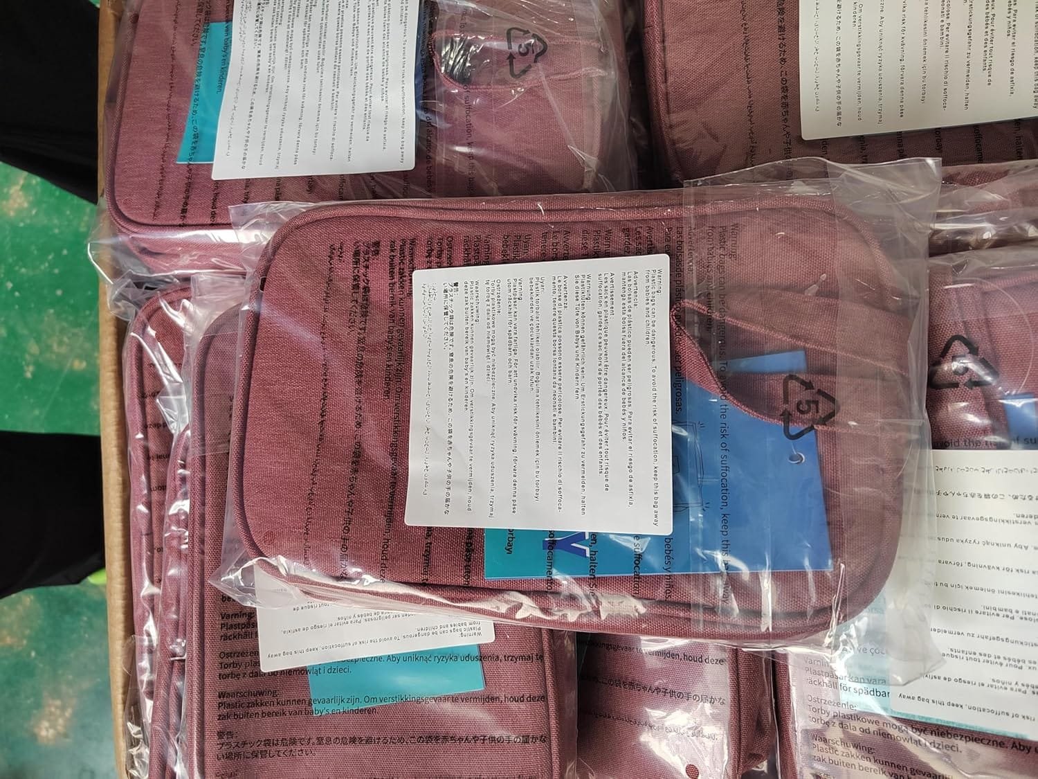 Narwey Bolsa de Aseo Neceser Viaje Mujer Kit de Viaje Bolsa de Maquillaje Organizador para Artículos de Tocador Accesorios Cosméticos(Rojo Granate) - Imagen 8